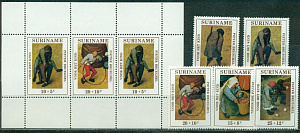 Суринам,1971, Живопись, П.Брейгель, 5 марок +, блок